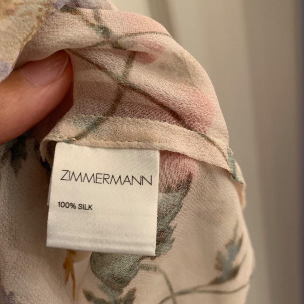 Zimmermann Floral Cream Blouse - Picture 6 of 6